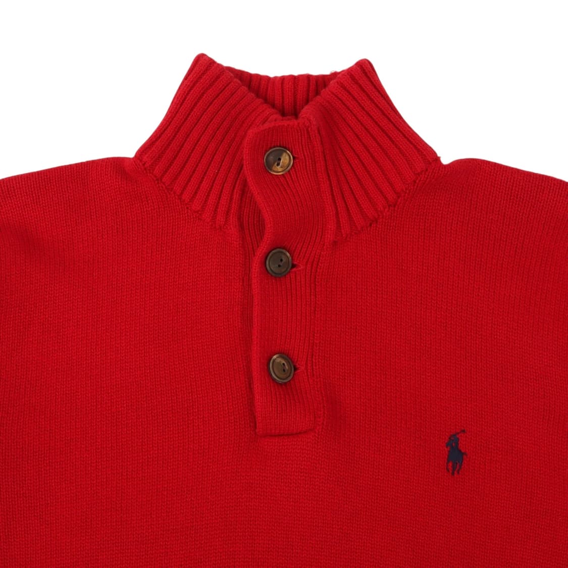 폴로 랄프로렌 레드 버튼업 폴라 니트 상품이미지2