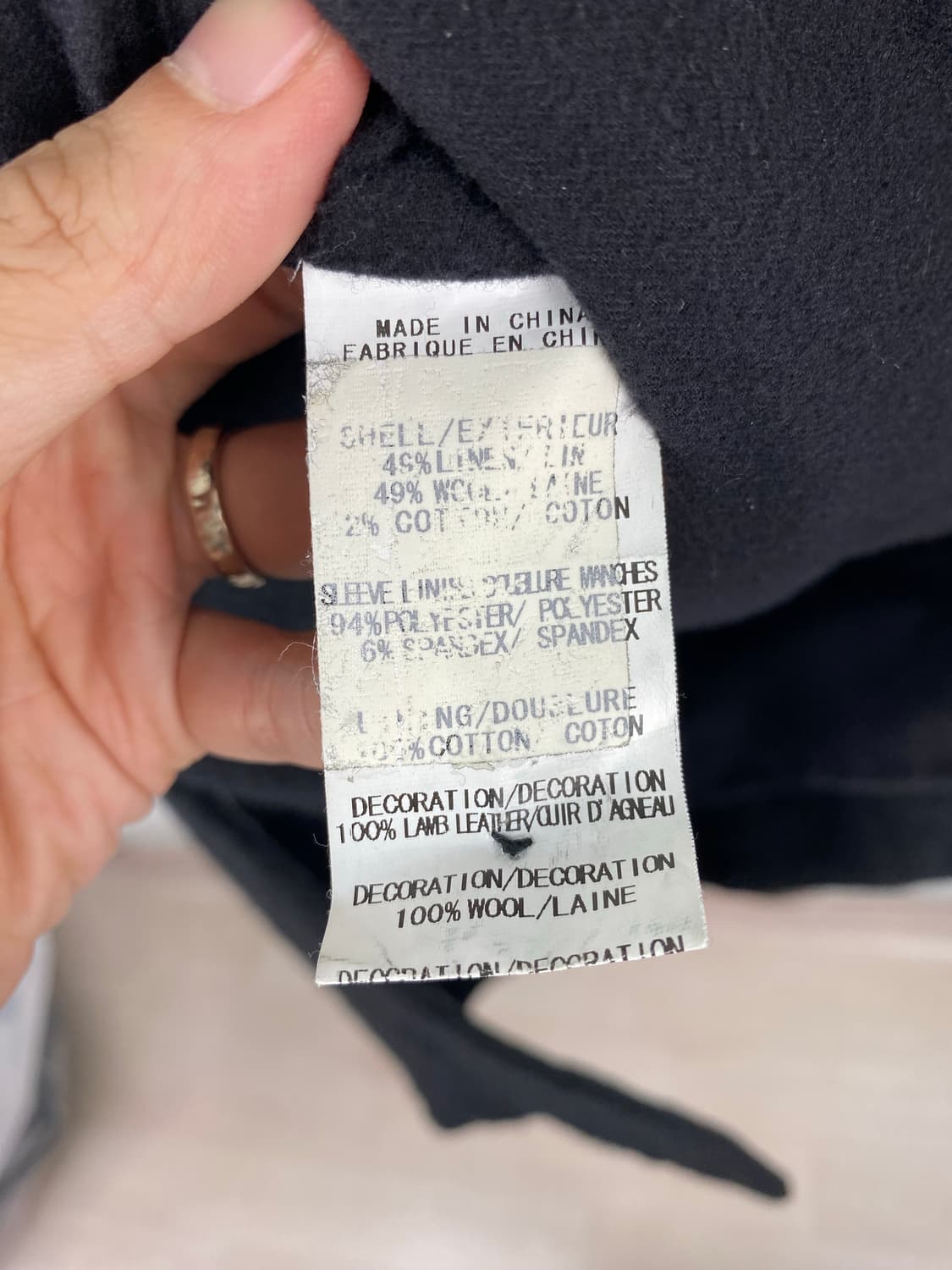 Helmut Lang 헬무트 랭 숄카라 레더 코트 자켓 S 상품이미지4