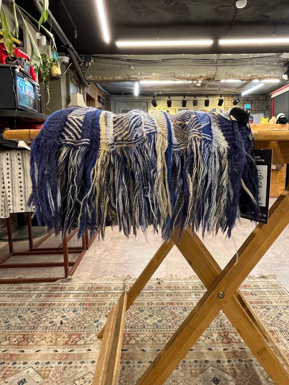 오스트레일리아 케이블 머플러 블루  #csz2217 상품이미지2