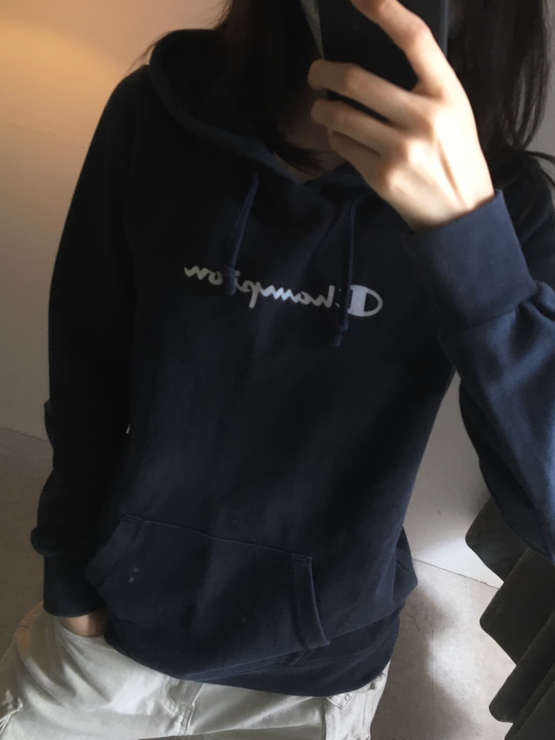 챔피온 스펠로고 후드티 상품이미지1