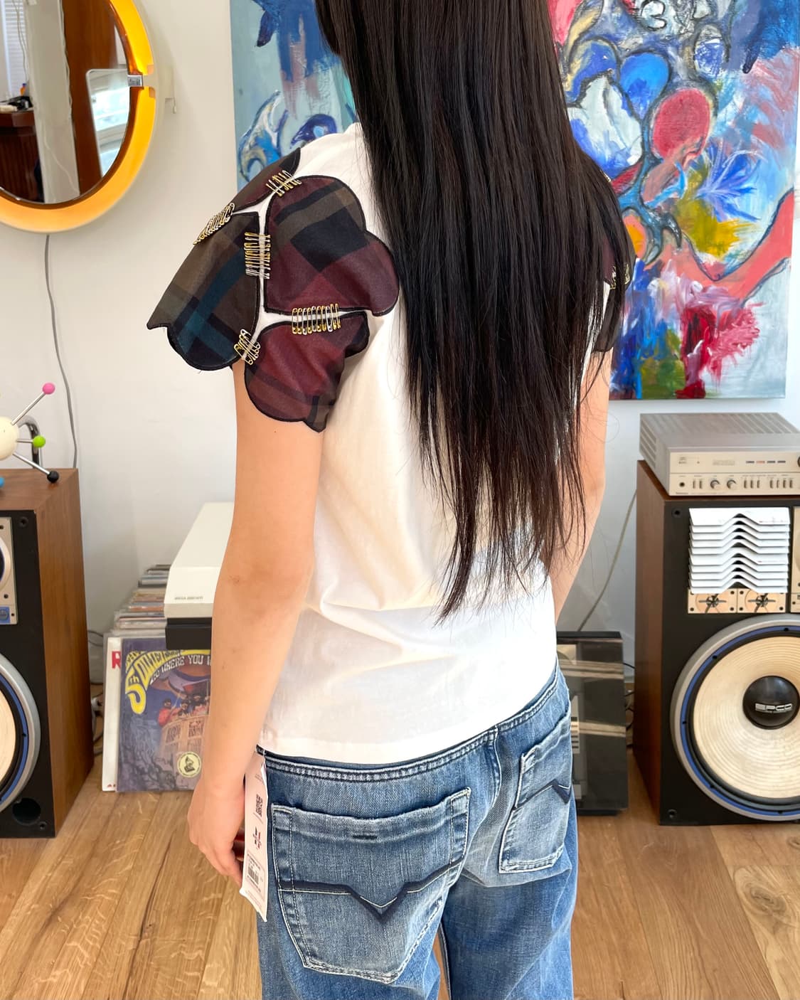 [M] 소니아리키엘 하트 슬리브 반팔 티셔츠 상품이미지5