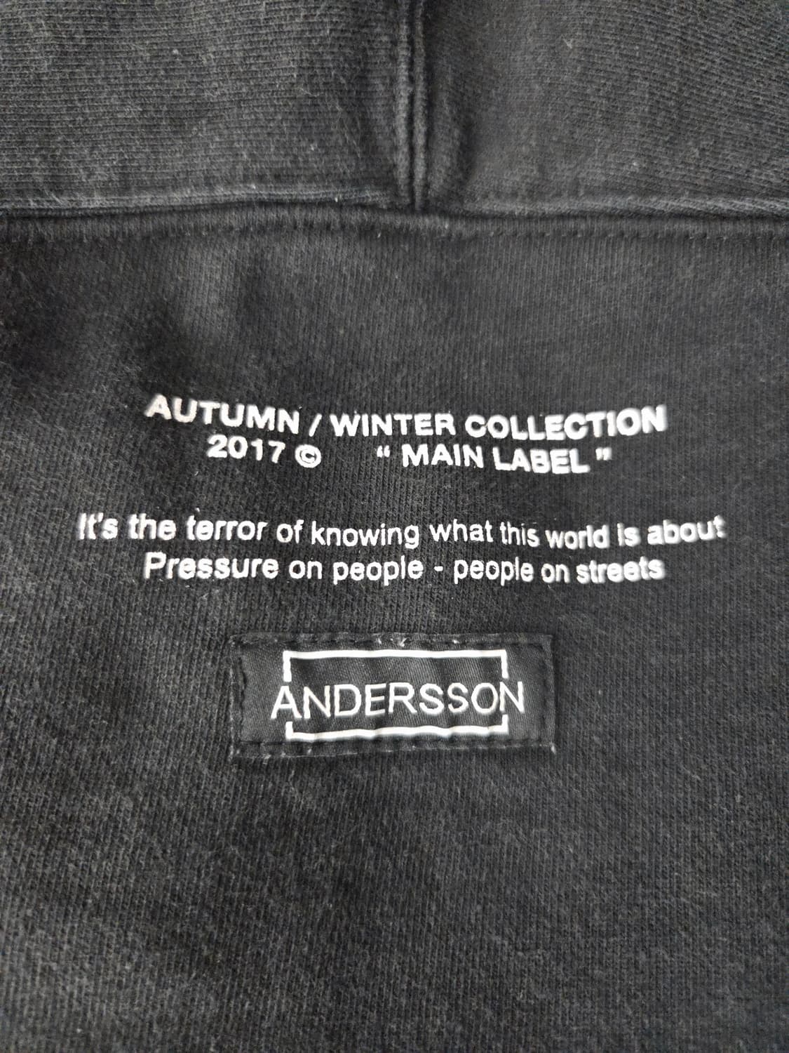 앤더슨밸 블랙 후드티셔츠_L 상품이미지7