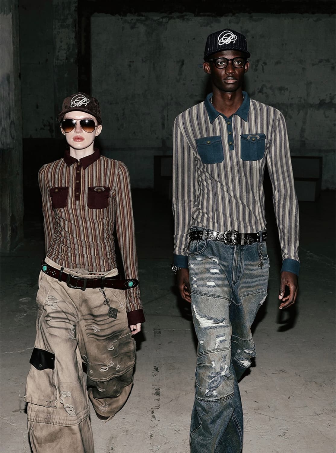 배드블러드 빈티지 져지 폴로 셔츠 버건디 s 상품이미지3