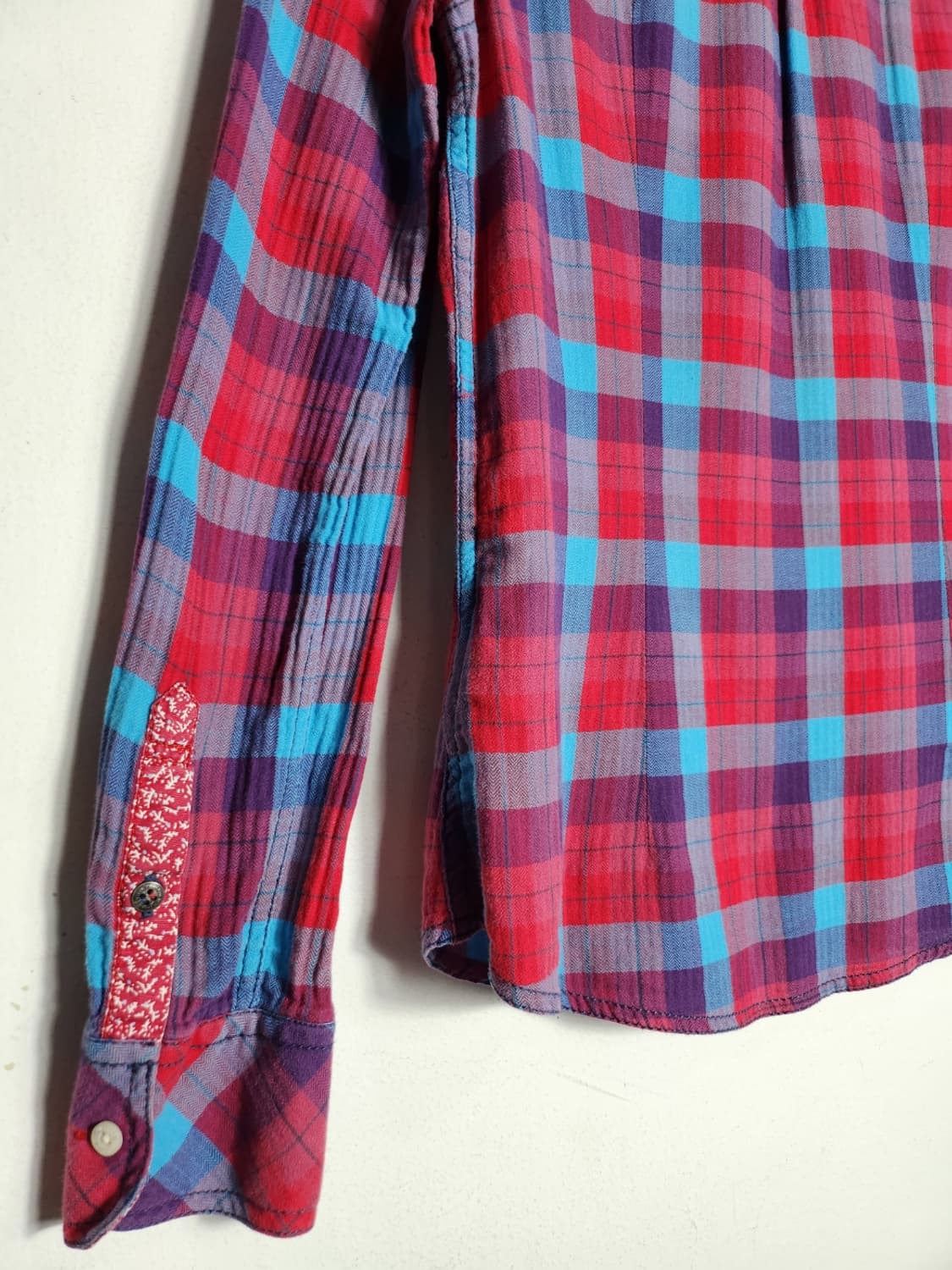 S 타미 힐피거 데님 체크 플란넬 셔츠 상품이미지5