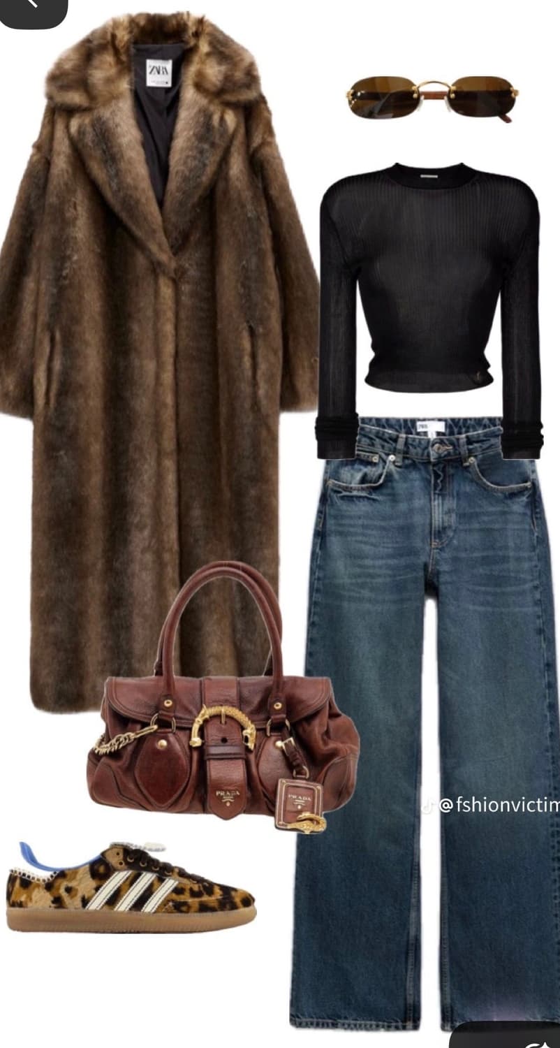 zara faux fur coat 자라 퍼자켓 퍼코트 상품이미지3