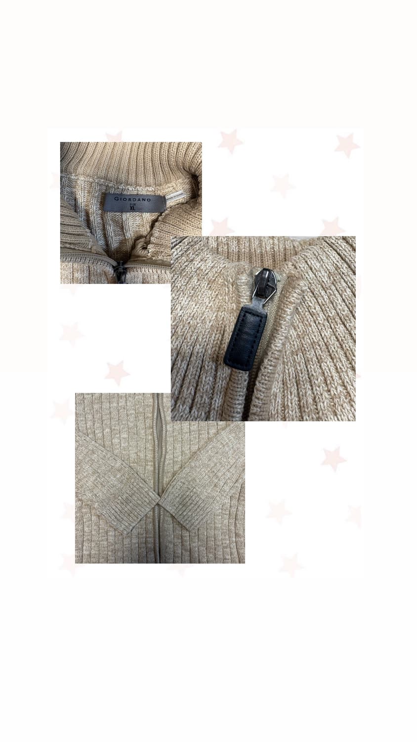 지오다노 니트집업 상품이미지5