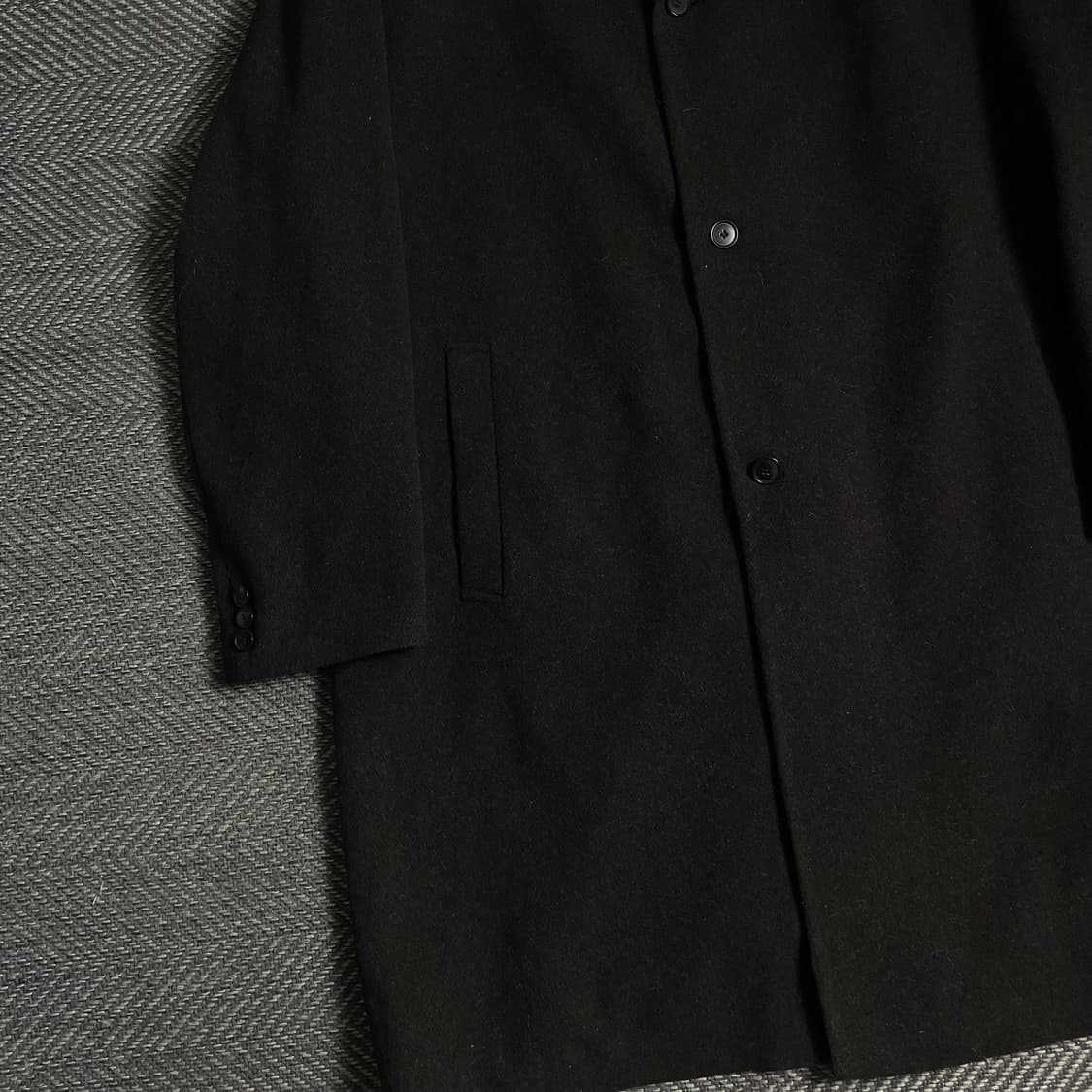 HIRMER 미니멀 울 버튼 발마칸 롱코트 브라운y 4836 상품이미지4