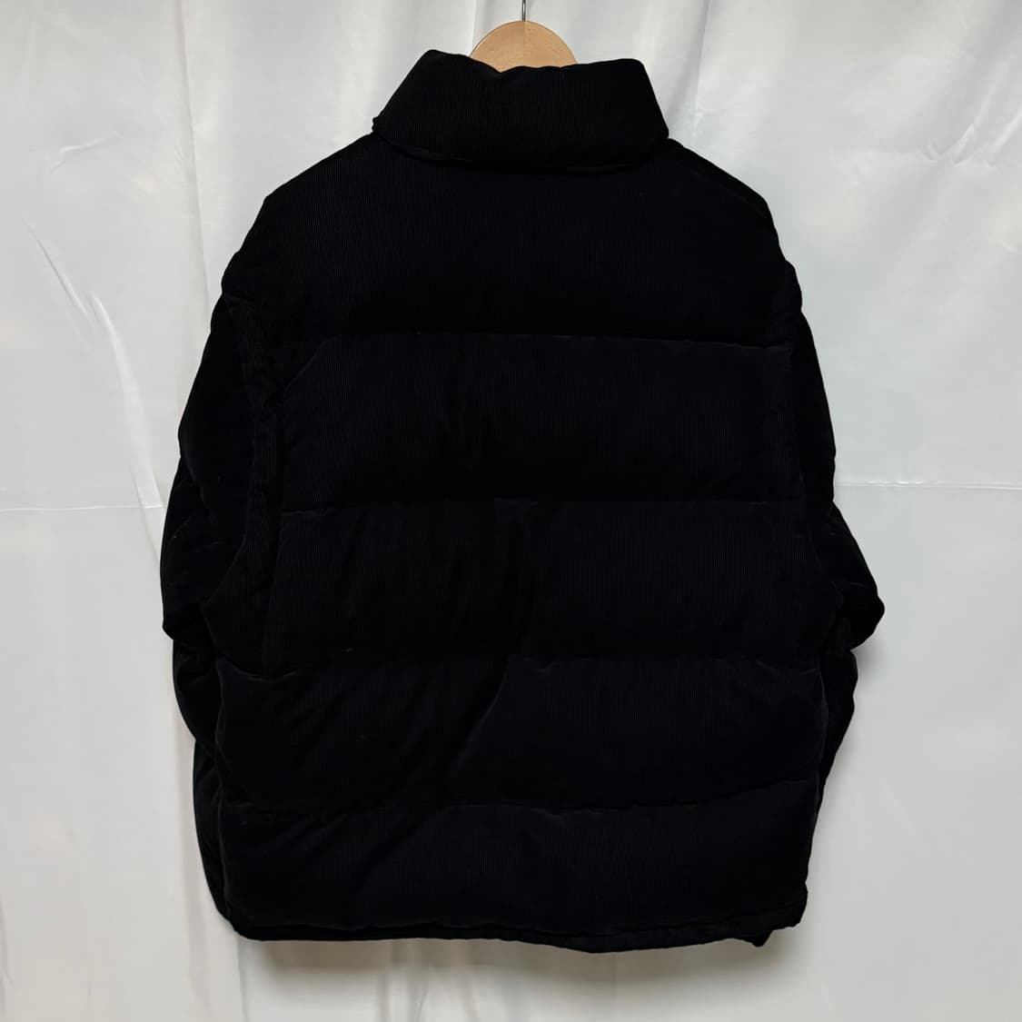[S+급/M] 프라다 코듀로이 다운 패딩 자켓 블랙 상품이미지5