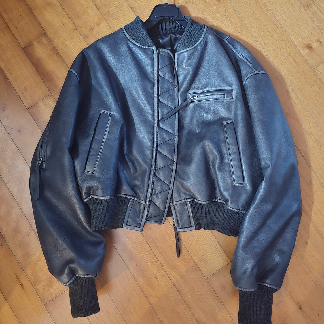 가죽 패딩 자켓 상품이미지6