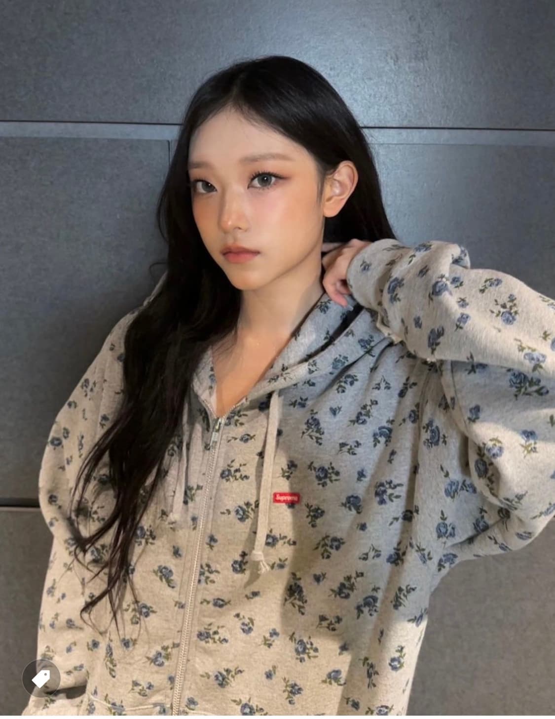 슈프림 플라워 스몰 박스 후드집업 상품이미지2