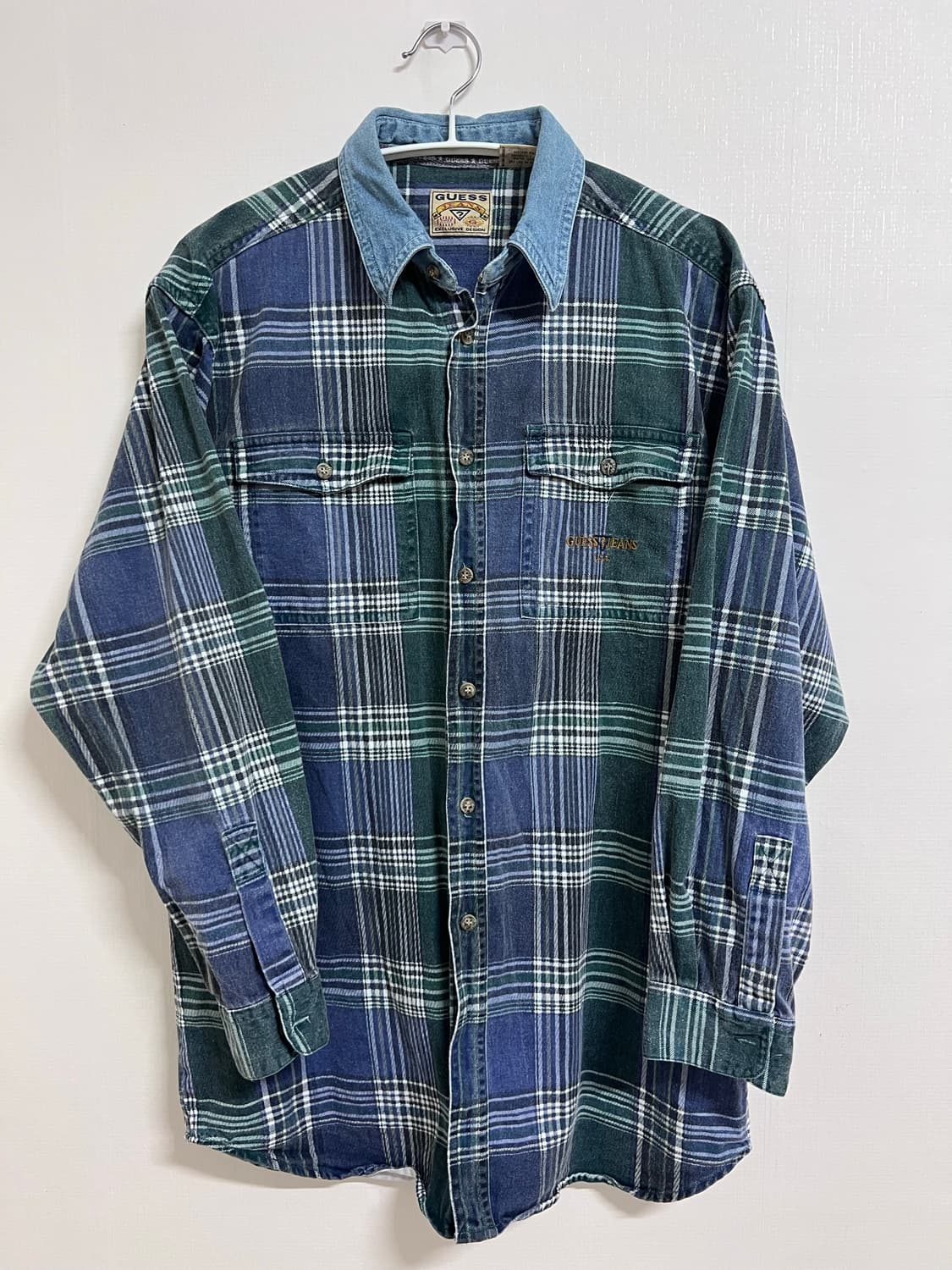 Guess made in hong kong 체크 셔츠 상품이미지1