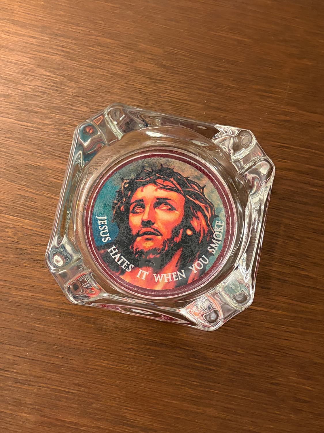 올드 빈티지 인테리어 소품 지저스 글래스 트레이 상품이미지1