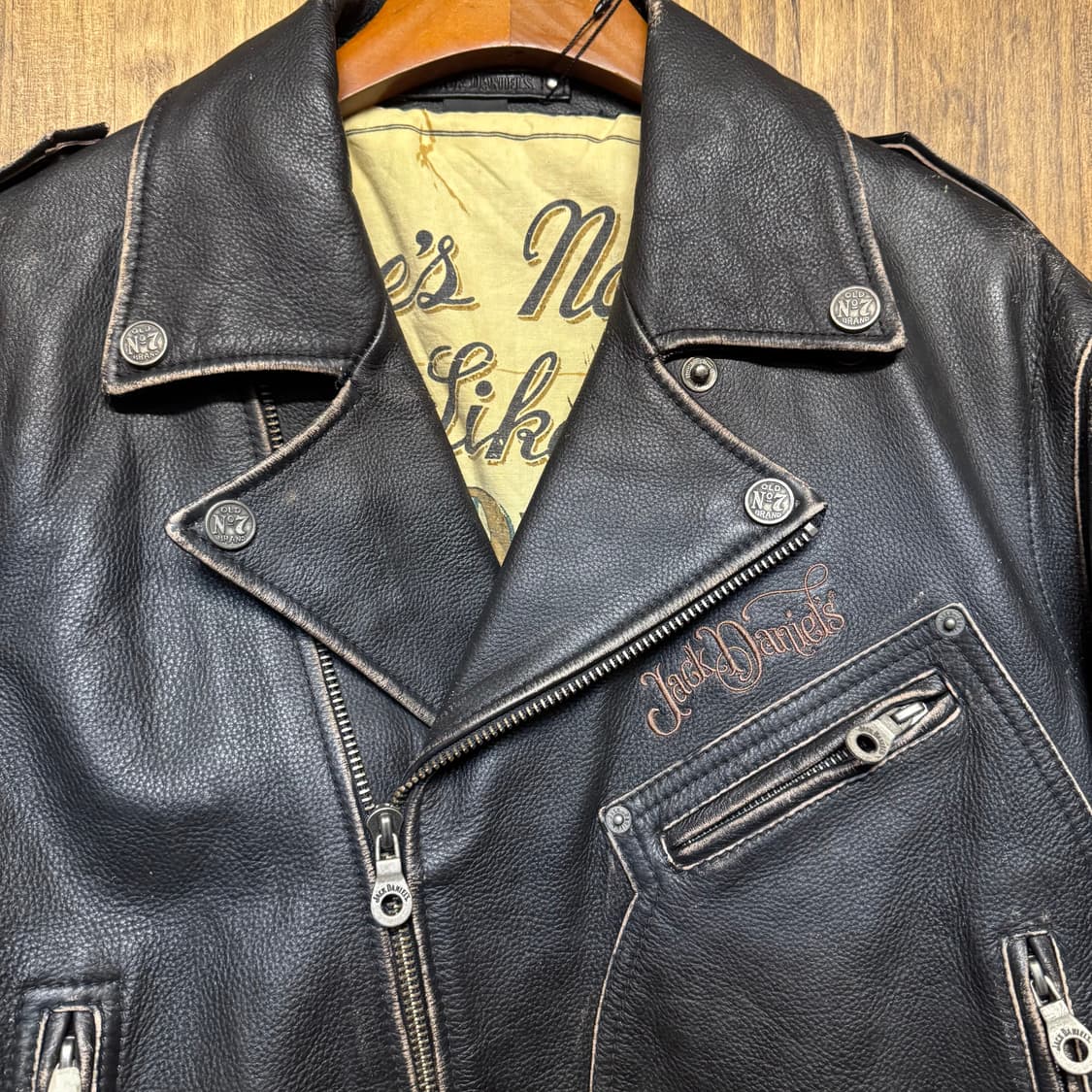 JACK DANIELS leather rider bike jacket 상품이미지3