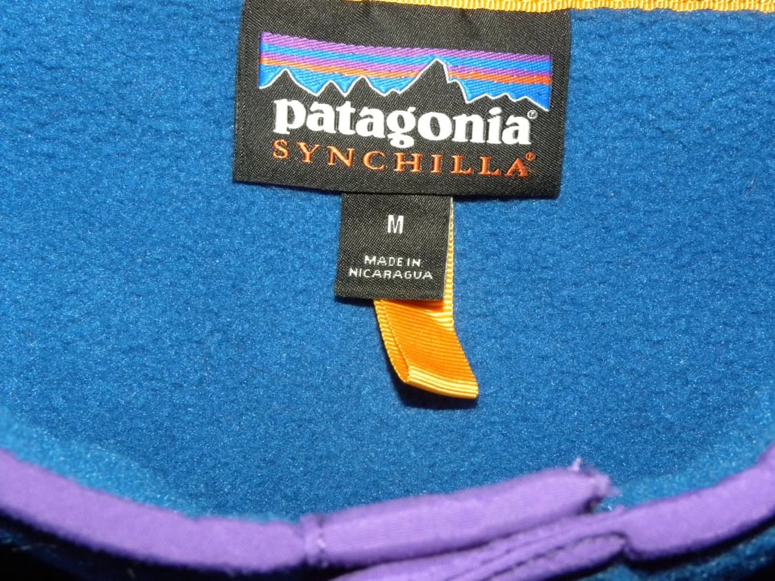 10s 파타고니아 신칠라 스냅-T 블루/그린 상품이미지4
