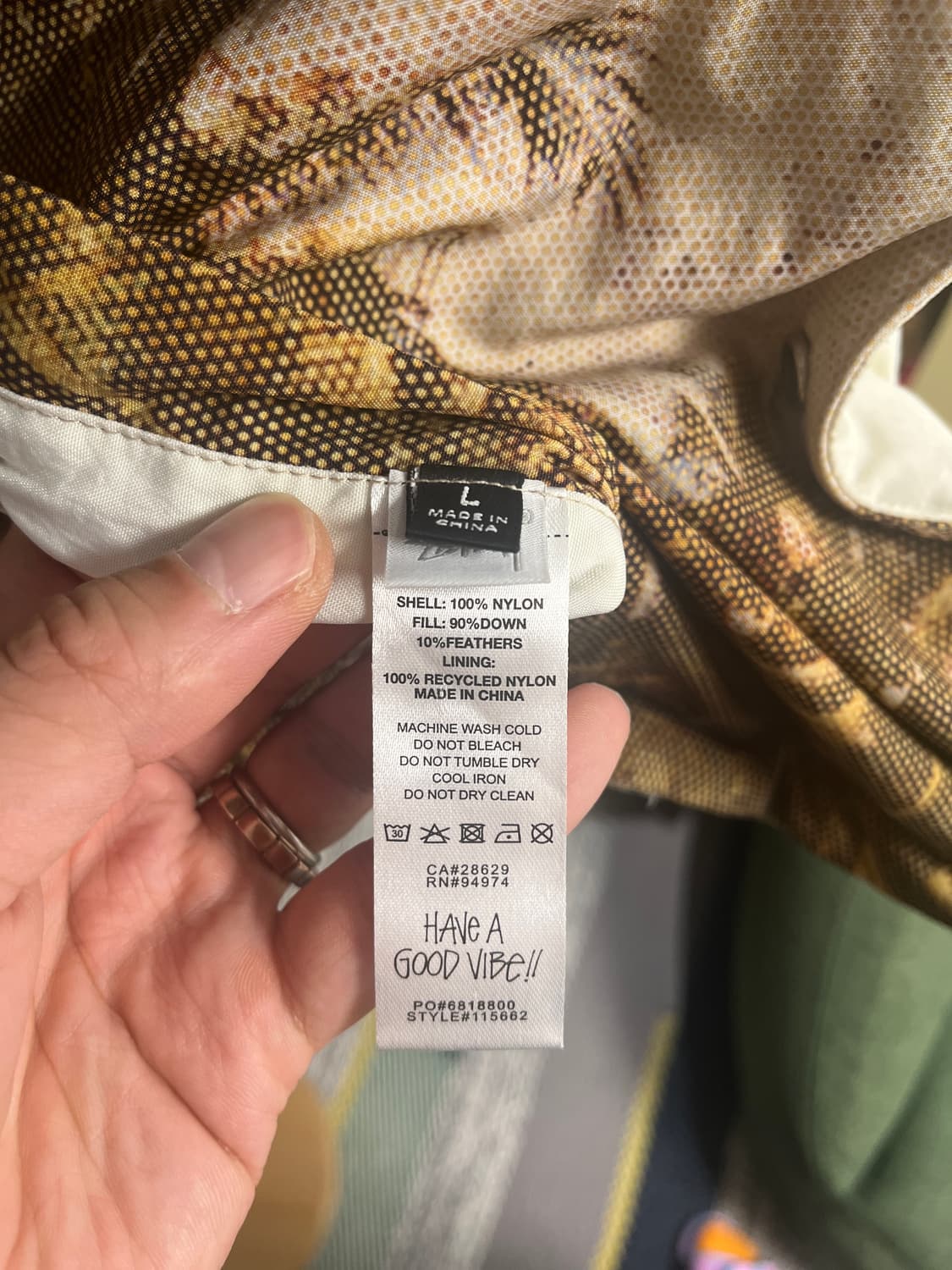 스투시 STUSSY x Peter Sutherland 그래픽양면 패딩조끼 상품이미지9