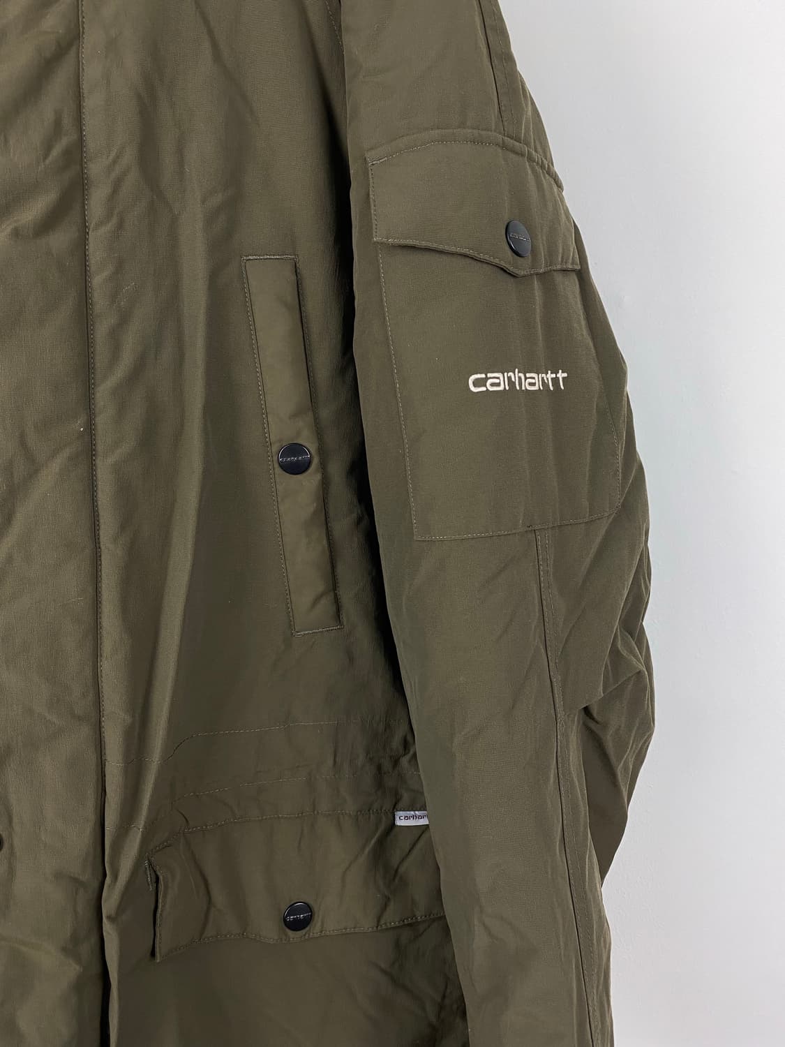 칼하트wip 카키 앵커리지 파카 M 상품이미지3