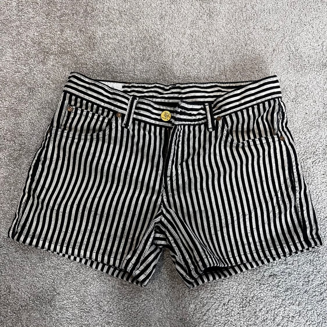 리 스트라이프 코듀로이 쇼츠S 상품이미지7