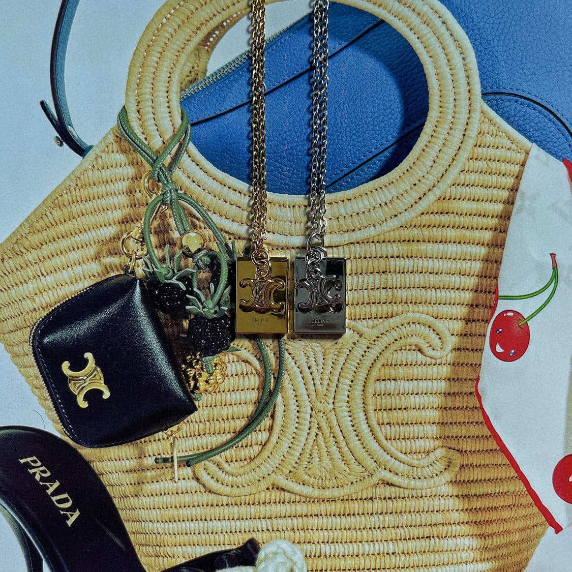 2Color 셀린느 메탈릭 트리옹프 목걸이 상품이미지2