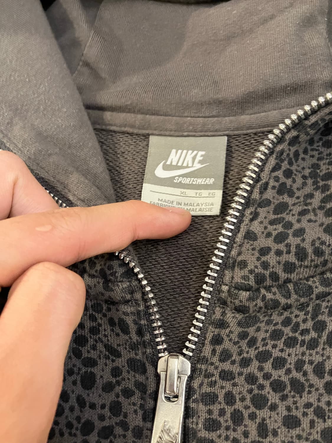 00s 나이키 베이프맛 레오파드 풀집 후드집업 상품이미지5