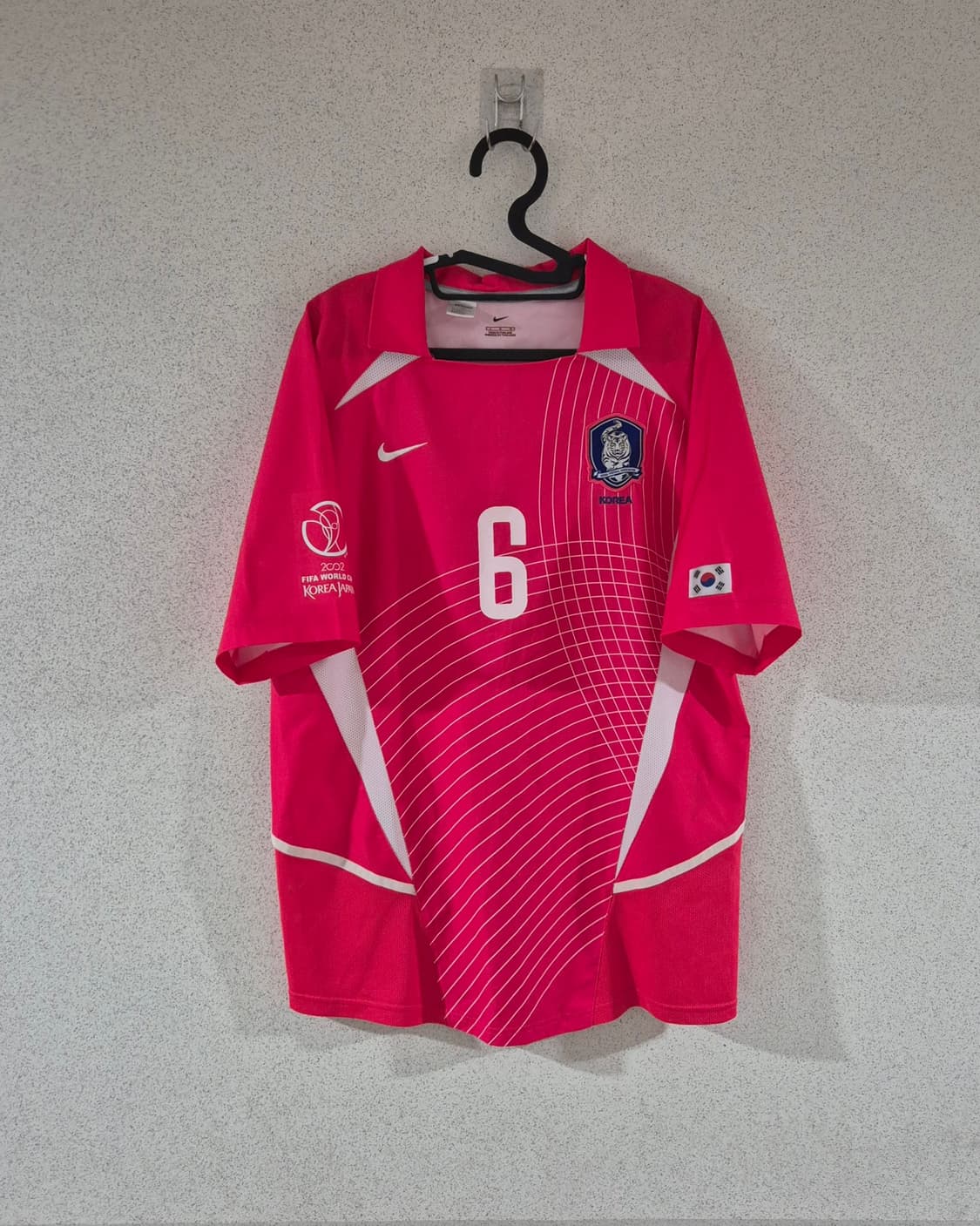 2002월드컵 대한민국 국대 유상철 축구유니폼 나이키반팔 상품이미지2