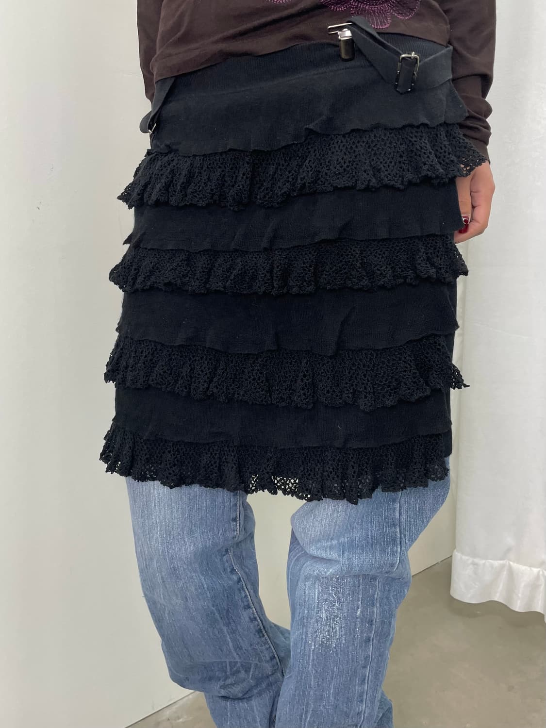 Hysterics 2way 프릴 멜빵 탑 상품이미지2