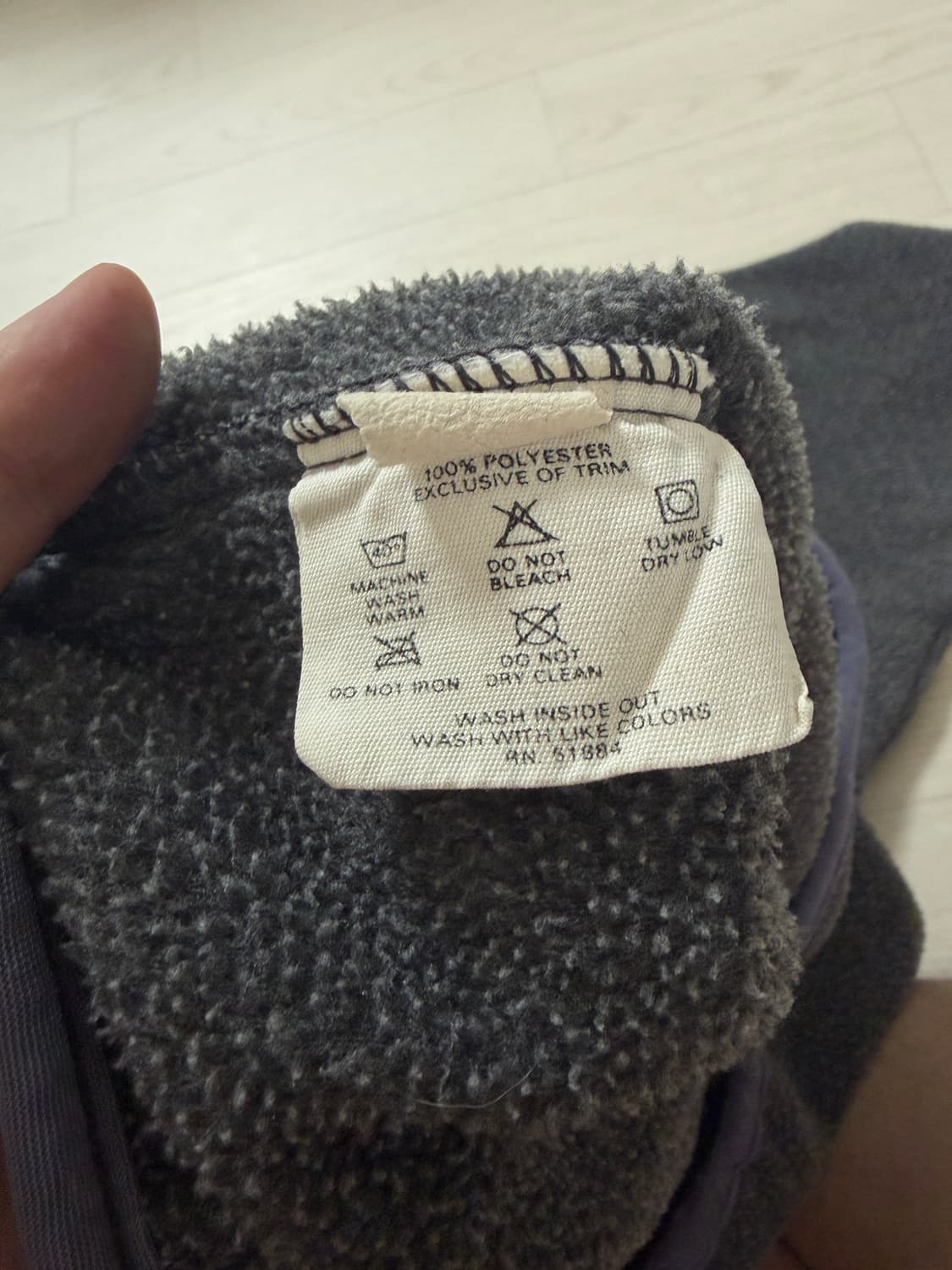 90s 파타고니아 신칠라 스냅 T 그레이 퍼플 xs 상품이미지8