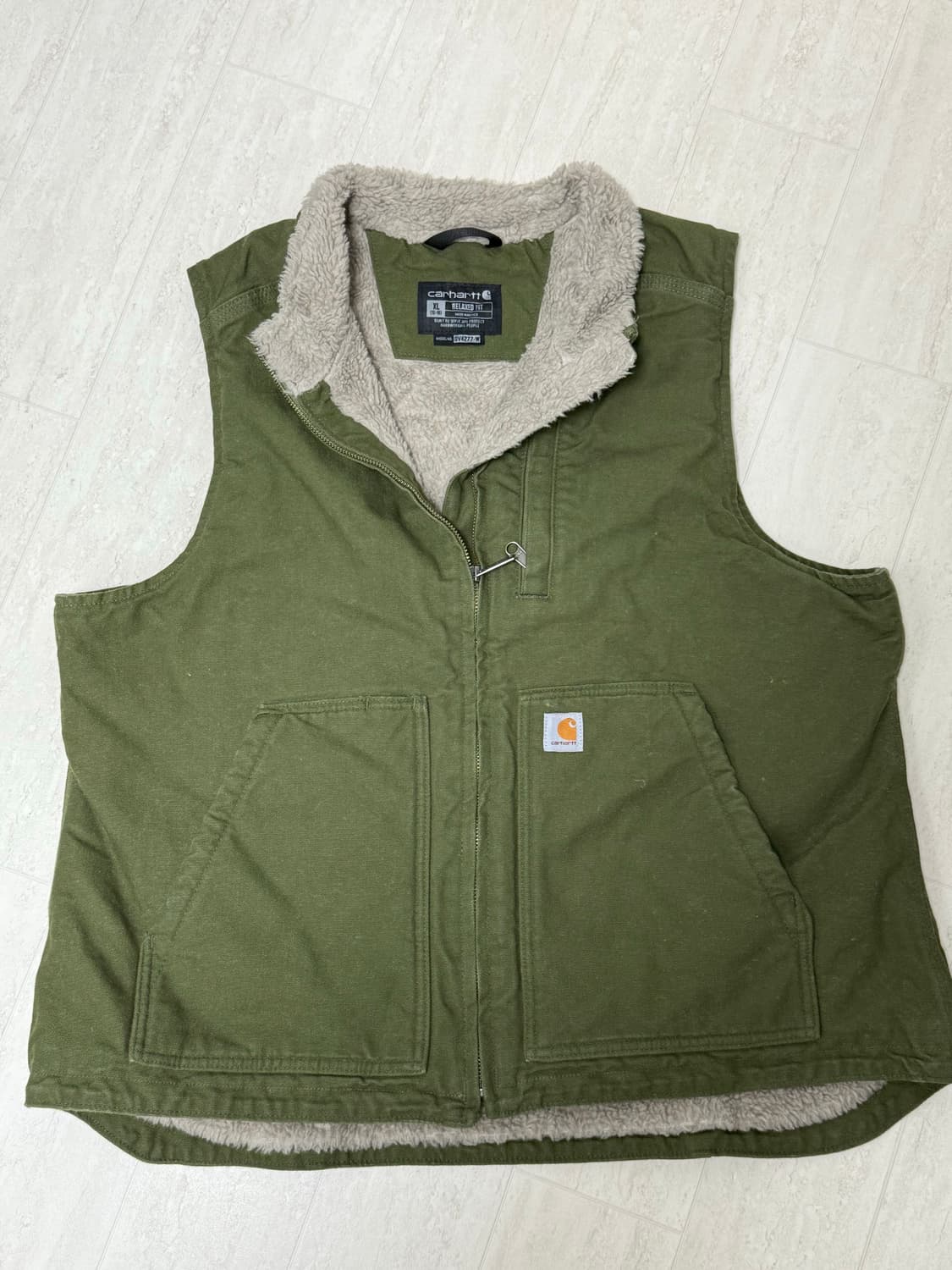 빈티지 칼하트 쉐르파 베스트 모스그린 /XL 상품이미지1
