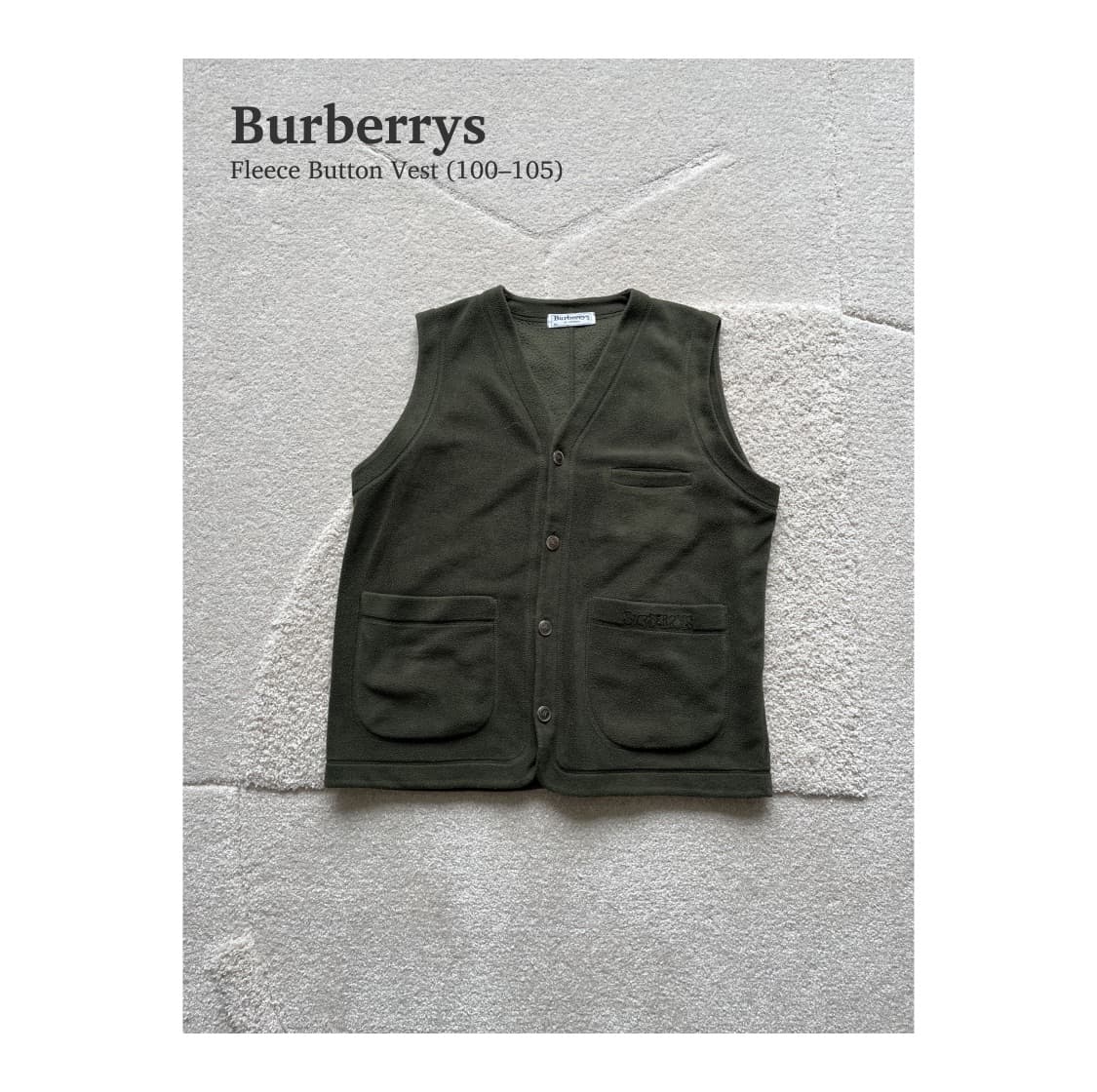 버버리 플리스 버튼 베스트 (103–105) 상품이미지1