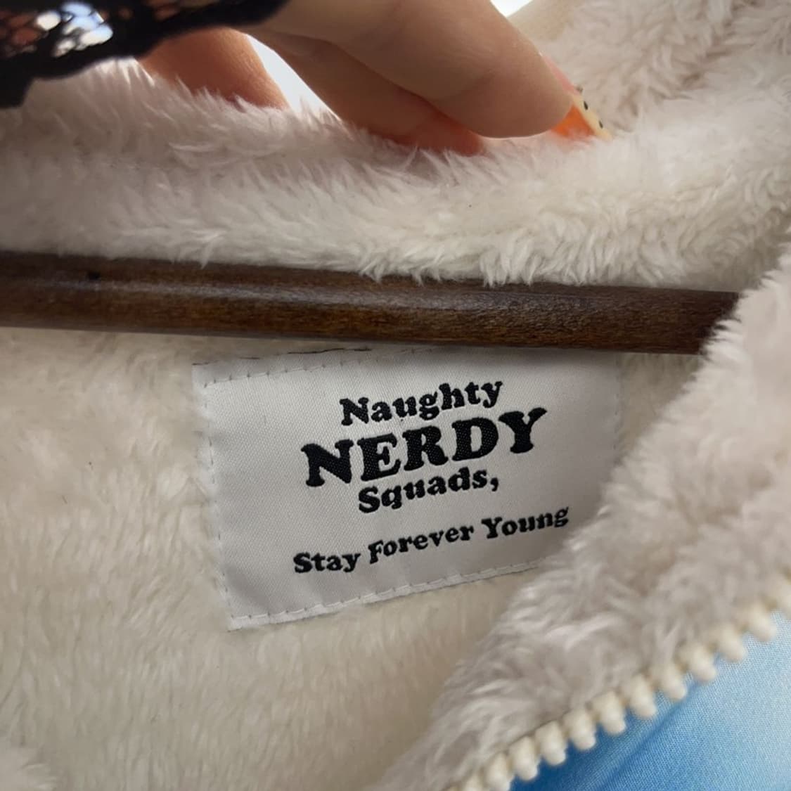 널디 스트릿 키치 레인보우 스카이 리버시블 후리스 자켓 L C09619 상품이미지7