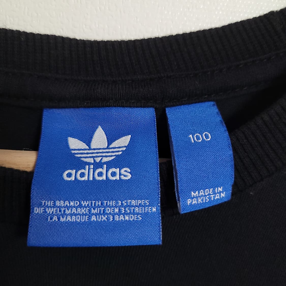 (100) ADIDAS 아디다스 반팔 티셔츠 블랙 상품이미지2