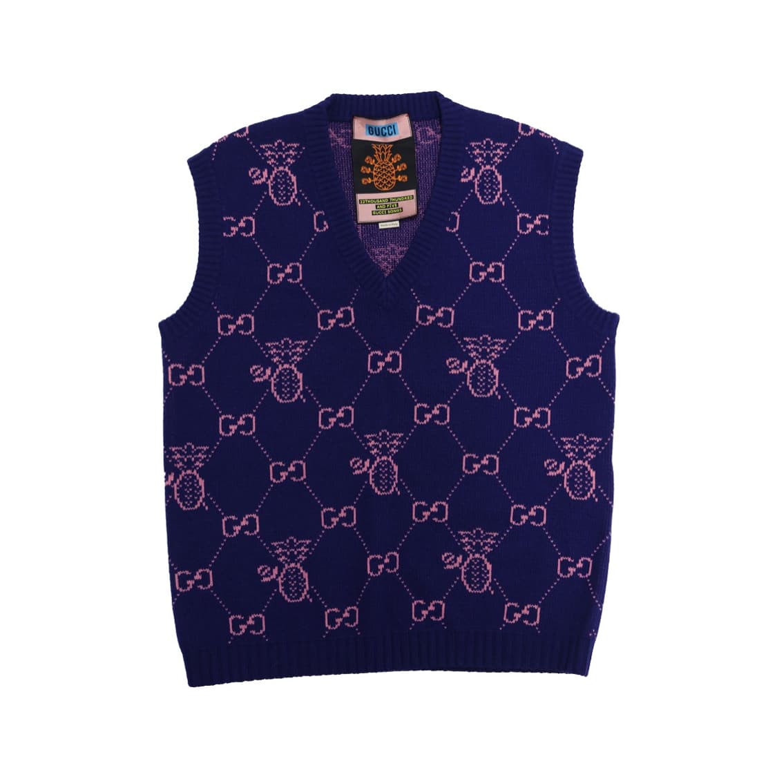 구찌 683092 베스트 니트 울 블루 상품이미지6