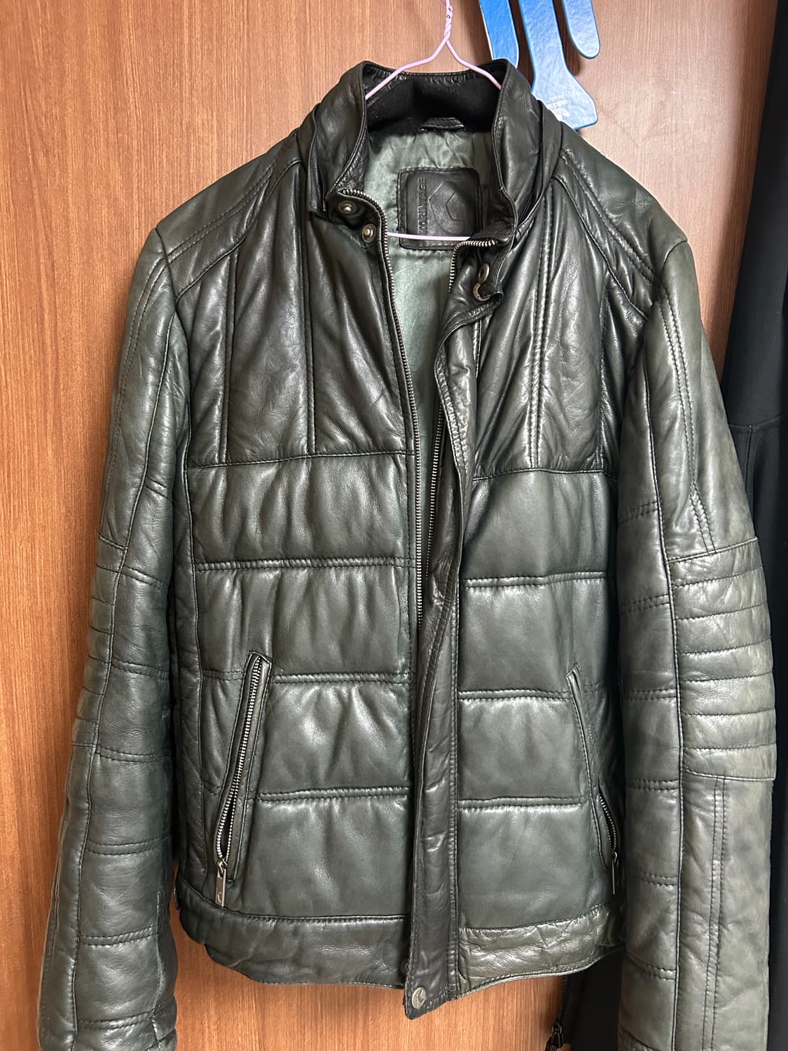 퍼 레더 자켓 상품이미지3