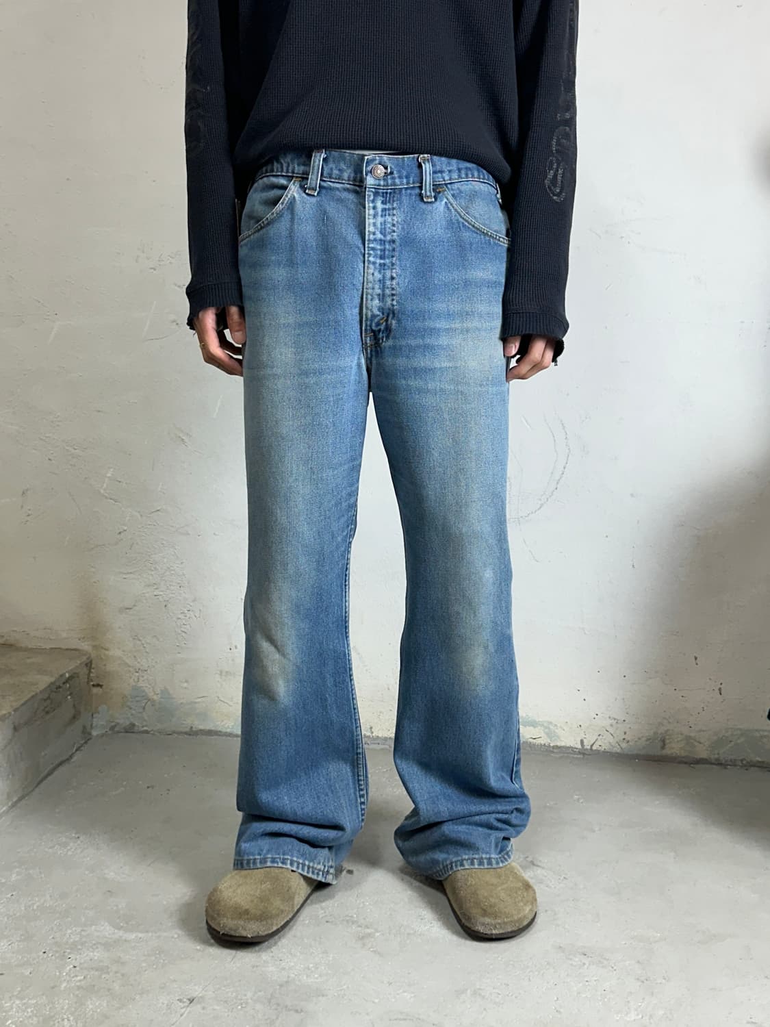 80's USA Made 빈티지 리바이스 646 벨바텀 부츠컷 오렌지탭 상품이미지1