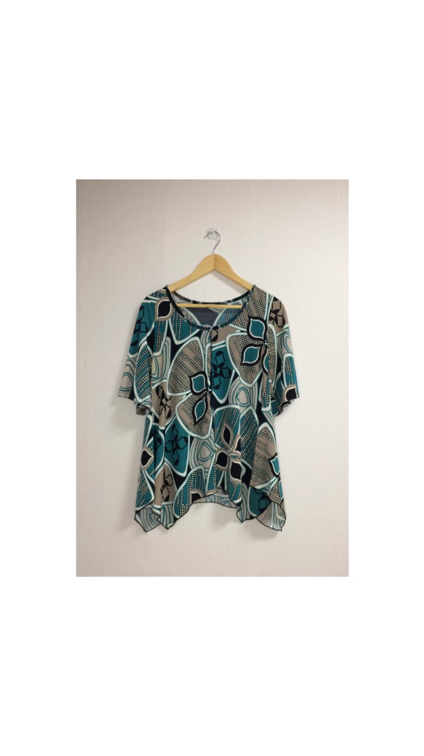 빈티지 에스닉 패턴 텐션 탑 상품이미지1
