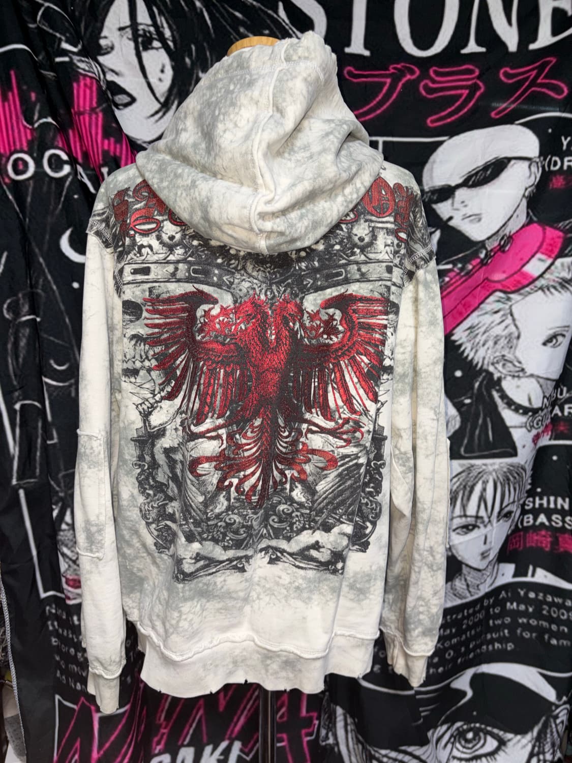 일본 빈티지 펑크 고딕 후드집업 상품이미지2