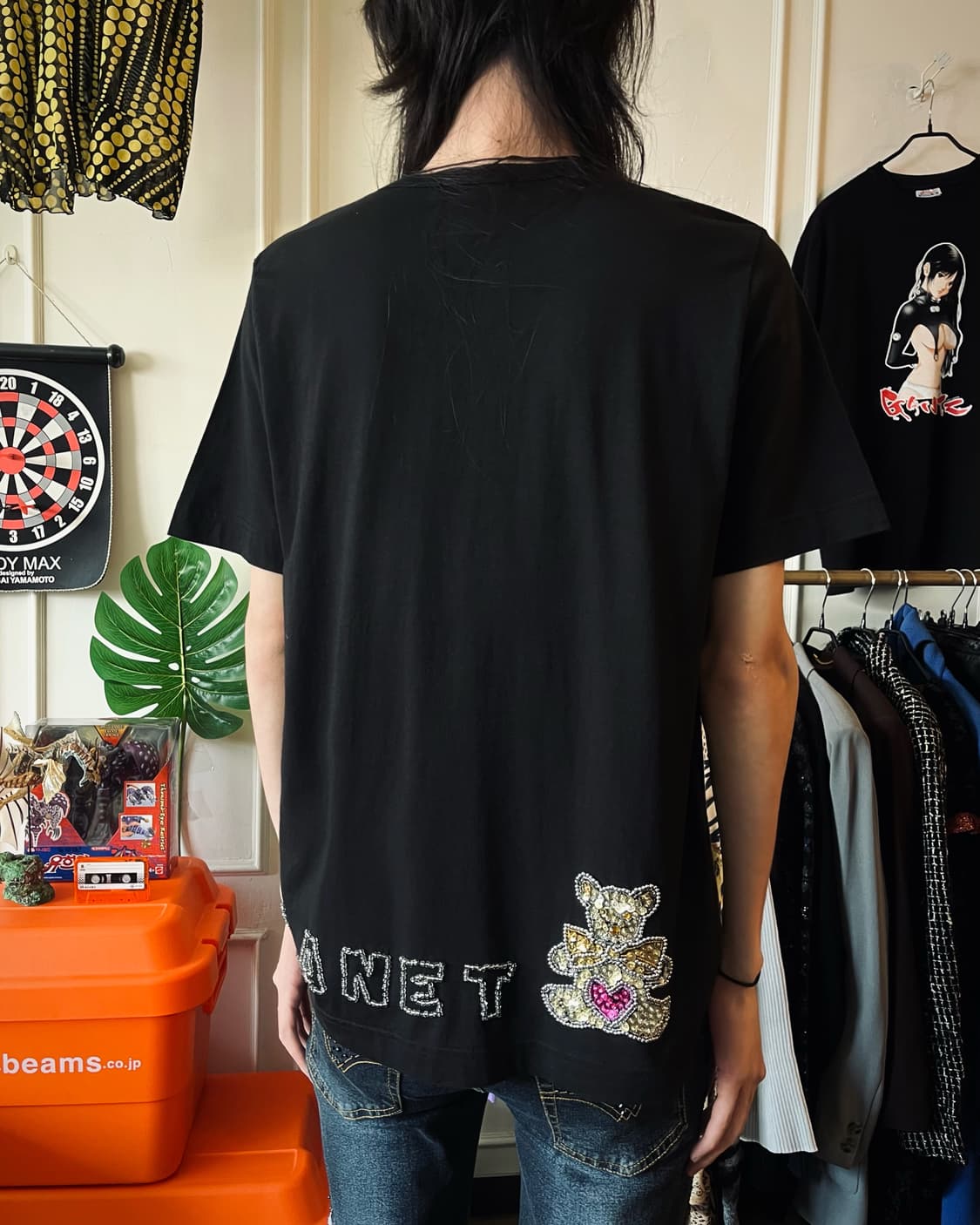 GINZA MAGGY Swarovski Jewel Bear T-Shirt 상품이미지3