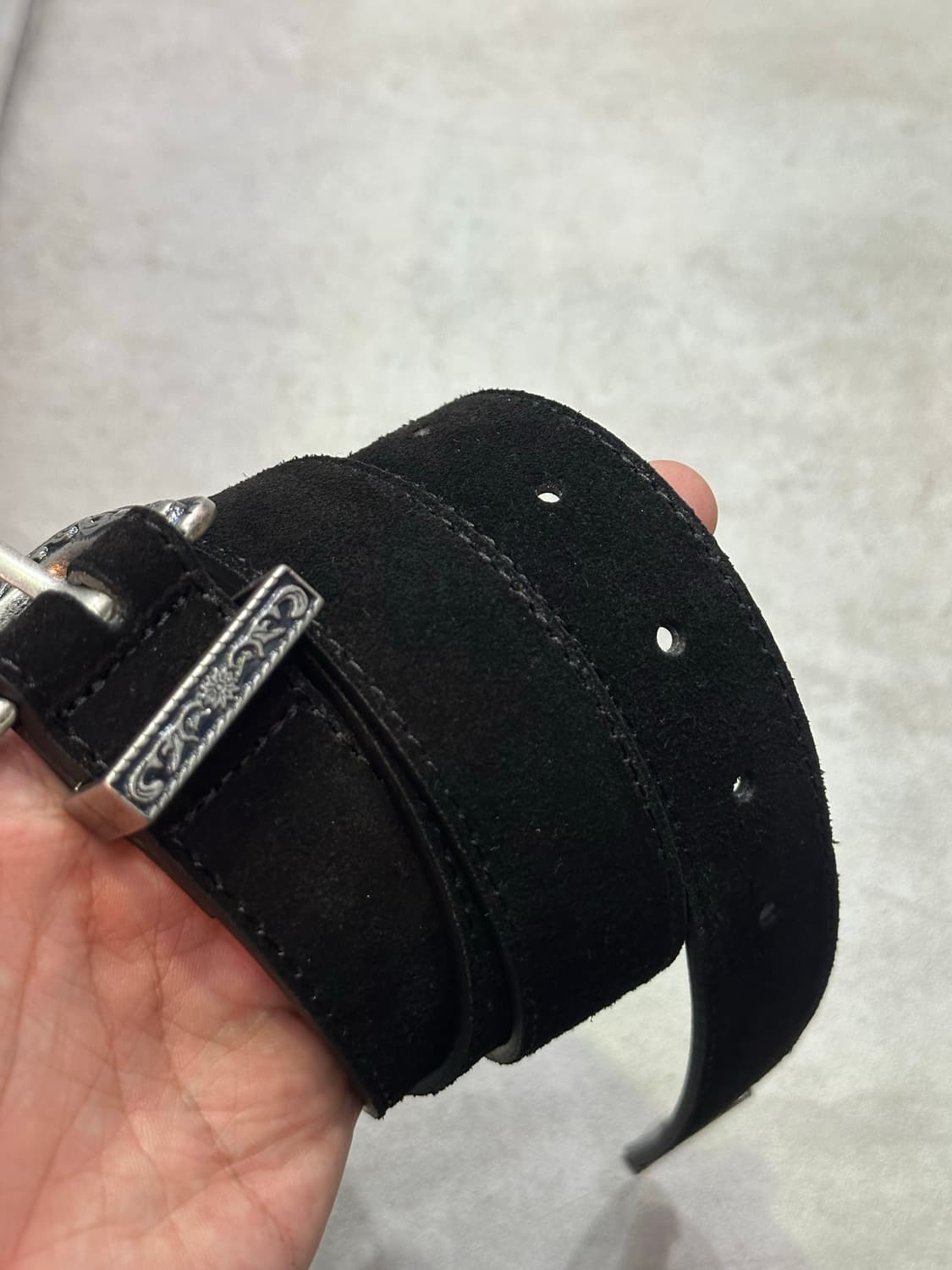 Suede western belt - 스웨이드 웨스턴 벨트 BL 상품이미지3