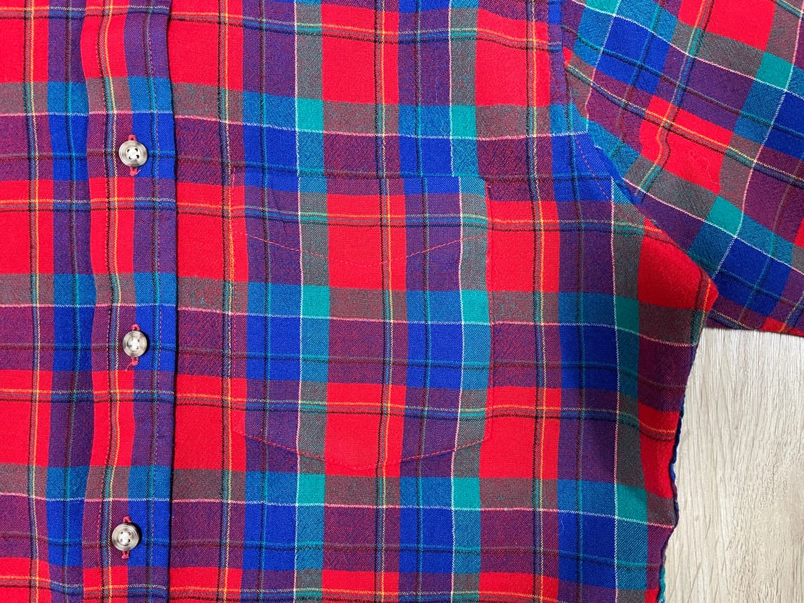 95) 70's 펜들턴 멀티체크 울 셔츠(데드스탁)RRL&LVC&폴로 상품이미지5