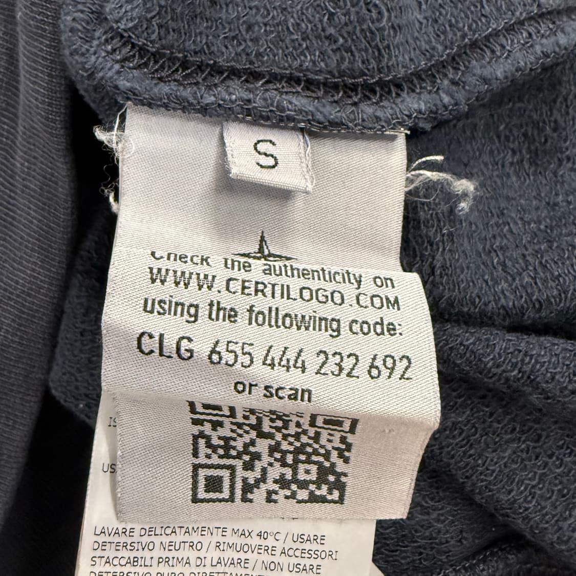 [정품/S] 스톤아일랜드 와펜 네이비 맨투맨 b19 상품이미지6