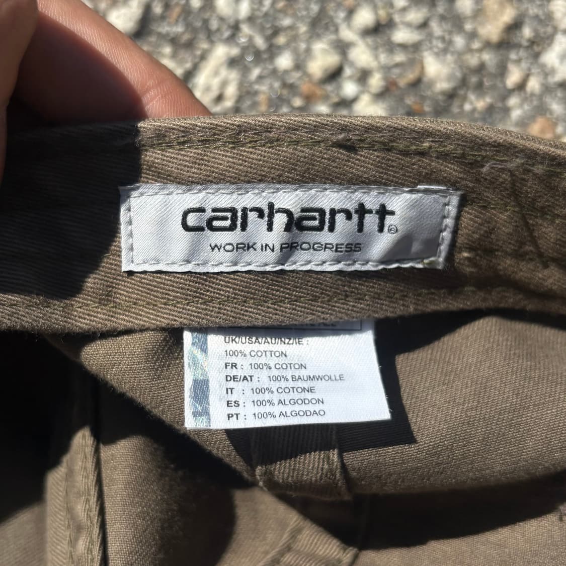 Carhartt WIP 칼하트 카키컬러 볼캡 상품이미지5