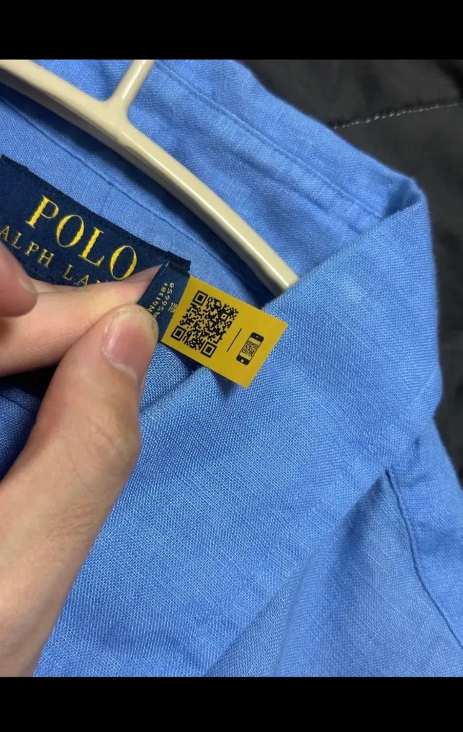폴로 랄프로렌 블루 린넨 반팔 셔츠 클래식 L 상품이미지3