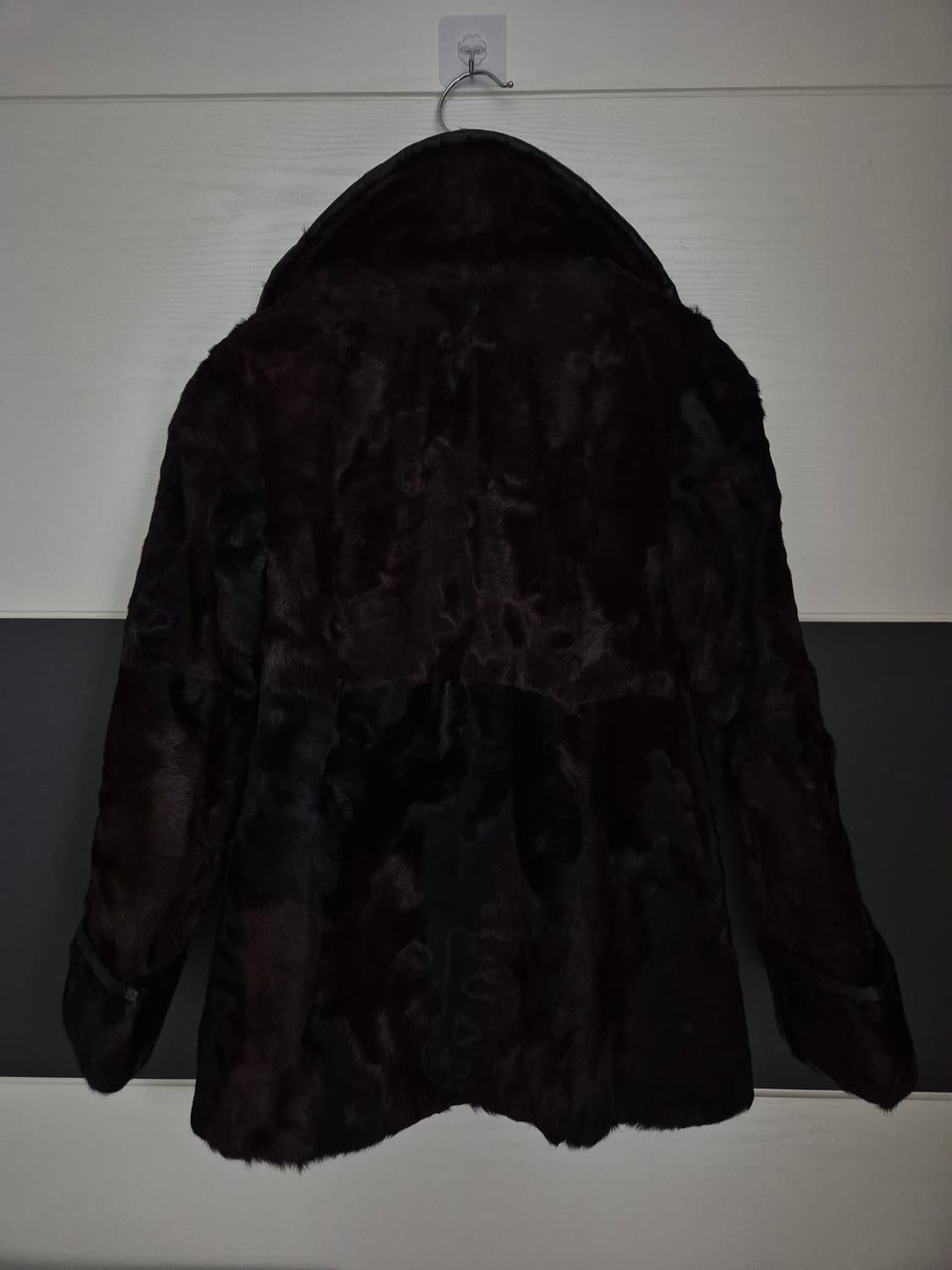 가죽디테일 송치자켓 상품이미지2