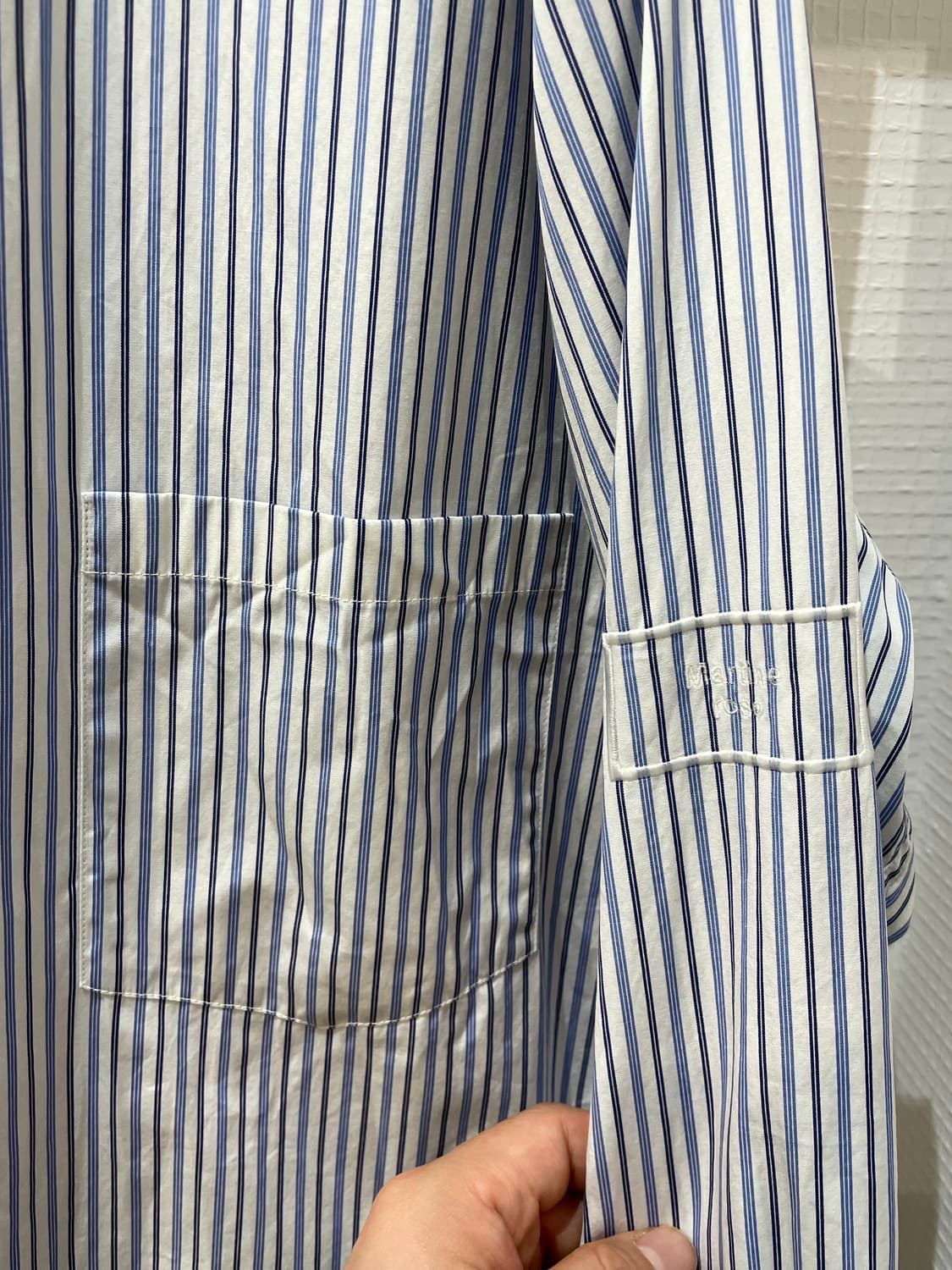 마틴로즈 오버사이즈 스트라이프 셔츠 상품이미지3