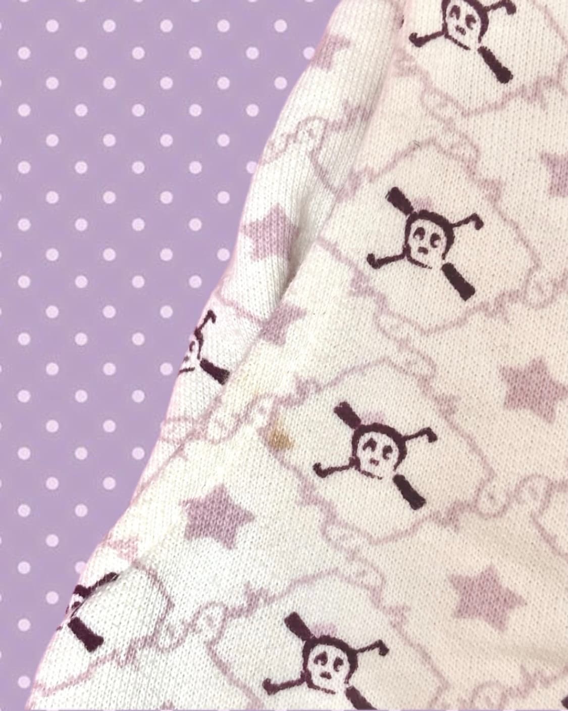 빈티지 스컬 패턴 스커트 상품이미지3