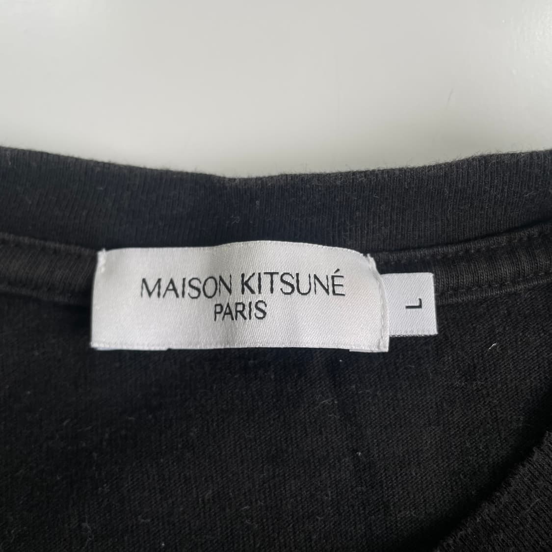 Maison Kitsune  메종키츠네 폭스 헤드 블랙 반팔 티셔츠 상품이미지3
