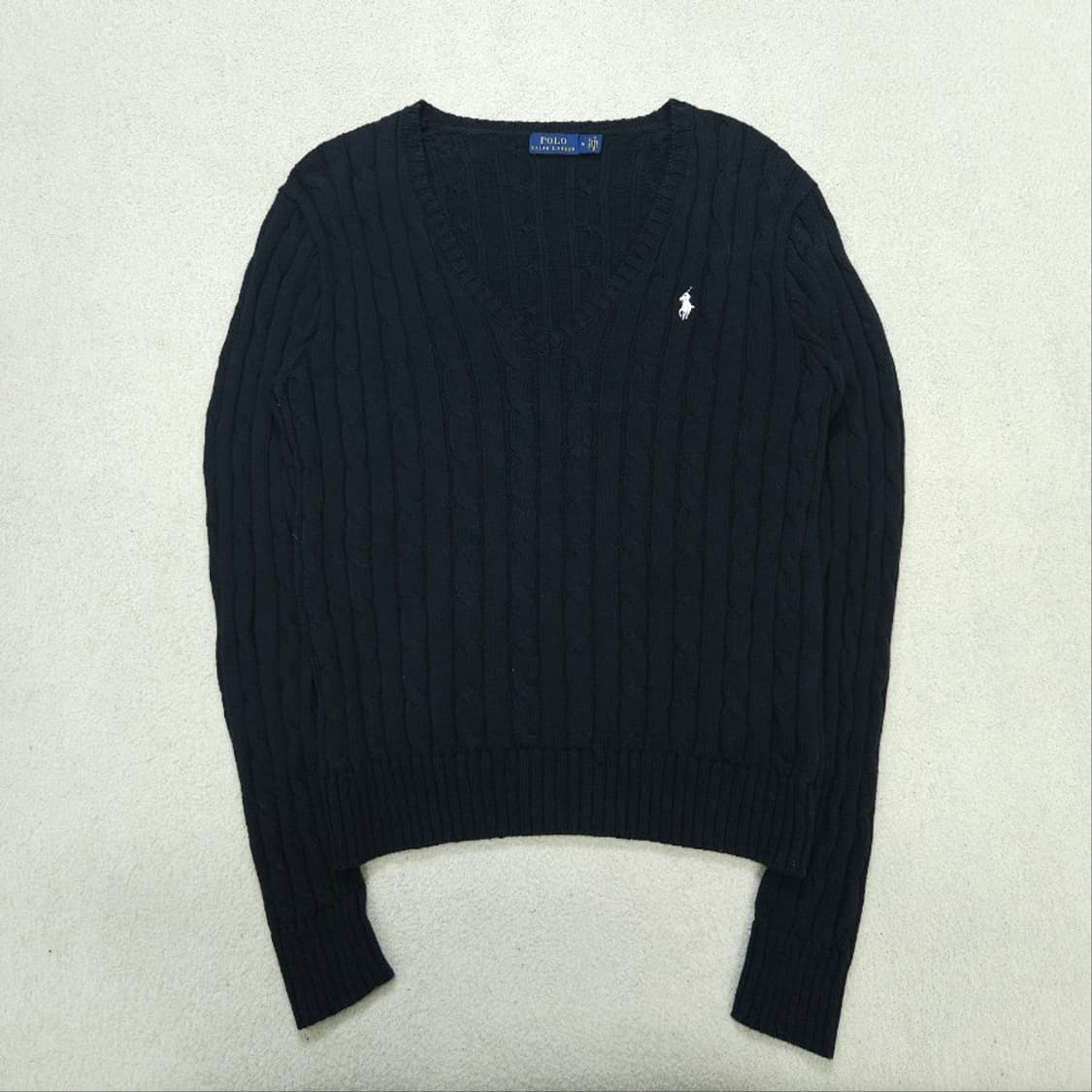 폴로 랄프 로렌 신형 여성 케이블 니트 M 블랙 상품이미지1
