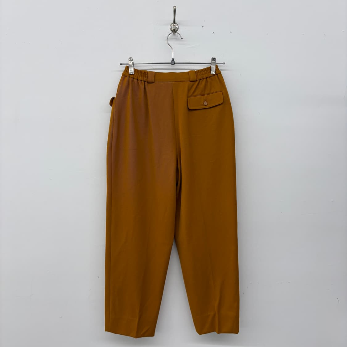 디올 머스타드 컬러 포켓 뒷밴딩 와이드 팬츠 26in 상품이미지4
