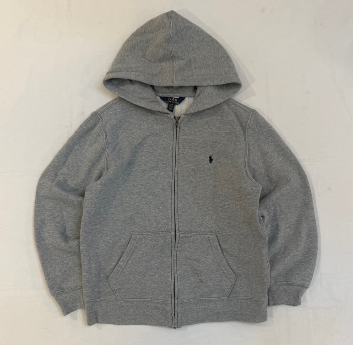 폴로 랄프로렌 코튼 후드집업 그레이 상품이미지1