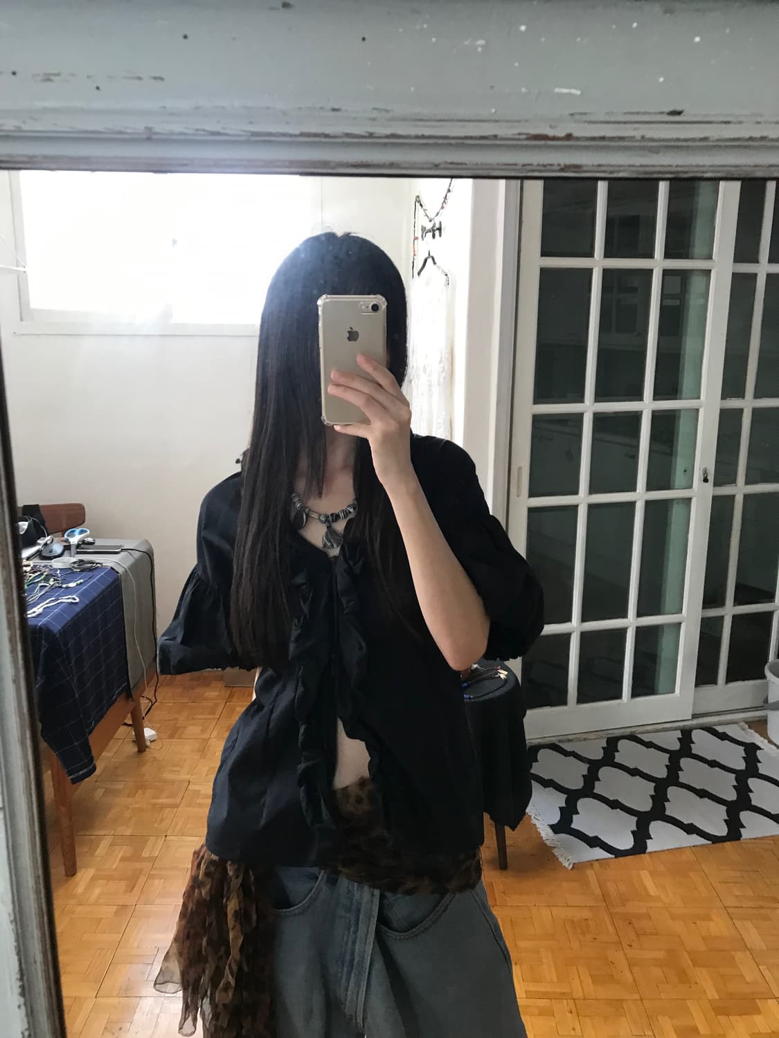 vintage frill zip-up 상품이미지4