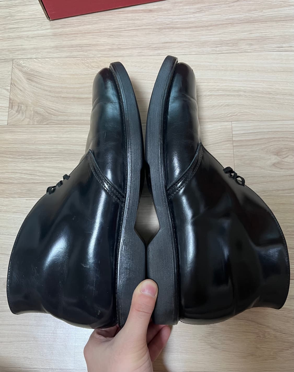 60’s 메이슨 치페와 폴스 처카 부츠 블랙 9D(270mm) 상품이미지8